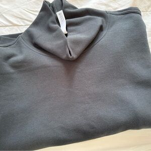 Alo Yoga Hazy mock neck pullover, size L, Charcoal Green, worn once